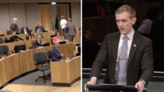 Reform MS's comments spark Senedd walkout