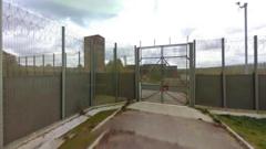 Prison building evacuated after fire
