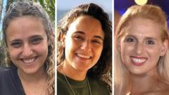 Who are the three Israeli hostages released by Hamas?