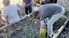 Did This Man Just Pay for Destroying a Village Flowerbed?