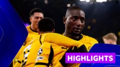 Guirassy guides Dortmund to first-leg lead over Atalanta