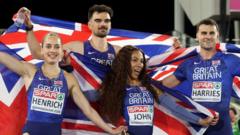 Wales' Henrich takes mixed 4x400 silver with Team GB