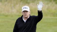 Is Trump Swinging Back into Action on Day Two of His Scottish Trip?