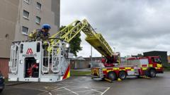 Fire service unveils new £1m turntable ladder