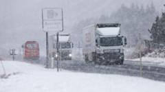 Travel disruption as Storm Chandra brings snow, strong winds and heavy rain to Scotland