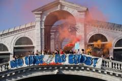 Venice divided as lavish Bezos wedding brings glamour and protests