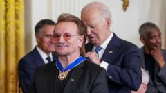 Biden honours Wintour, Bono and Soros with Medal of Freedom