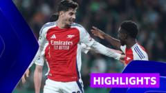 ‘Five star’ Arsenal cruise to win at Sporting Lisbon