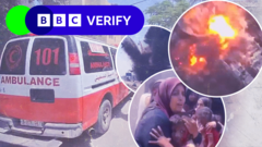 Almost 100 strikes located in Gaza 'humanitarian zone', BBC Verify analysis suggests