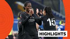 Miedema and Shaw star in win over Everton as Man City go top of WSL