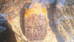 What Did Boys Discover While Fishing in a River? A WWII Hand Grenade!