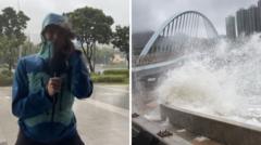 Watch: Typhoon Ragasa leaves trail of destruction as 17 killed in Taiwan