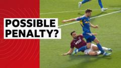 Should Leeds have been awarded a penalty for this late challenge? Should Leeds have been awarded a penalty for this late challenge?