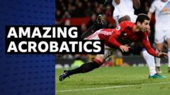 Amazing acrobatic moments from the Premier League