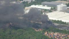 Art firm assesses fire damage at headquarters