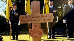 Burslem WW1 soldier Alfred Holdcroft gets headstone
