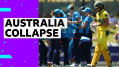 Australia lose 8-49 in Ashes ODI collapse