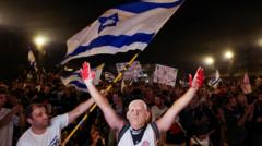 Israel faces general strike after night of protests