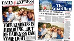 The Papers: Kate’s cancer recovery and winter fuel ‘rebel MPs’