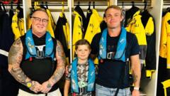 Boy, 8, helps save grandad after capsized kayak drifts two miles off coast 
