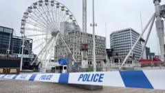 Two arrested after Christmas fairground ride crashes to the ground