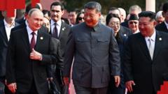 Сі, Путін та Кім разом у Пекіні. Як Китай демонструє свою силу