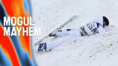 Australia's Anthony wins gold as rivals crash out in chaotic moguls