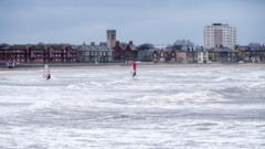 No 'bathing or paddling' after burst sewage pipe near Saltcoats