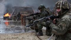 Belarus sınırındaki Ukrayna askerleri