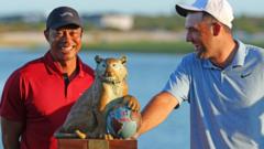 'Scheffler makes points while impressing Woods with Tiger feats'