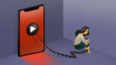 Ilustrasi kekerasan seksual berbasis gender online.