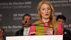 Watch: 'Working hard used to get you something', says plumber Hannah Spencer in victory speech