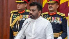 Sri Lanka swears in new left-leaning president