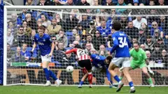 Sunderland's Enzo Le Fee scores his side's second goal