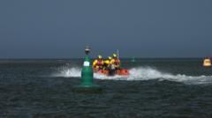 Lifeboat crew struggle to park for rescue call-out