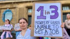 Why can't newly qualified midwives get jobs?