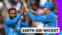 Rashid removes Maxwell to claim his 200th ODI wicket