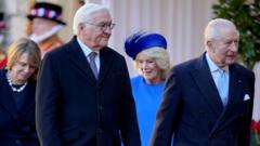 King Charles welcomes German president on first state visit in 27 years