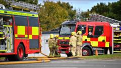 Operation scaled back at hospital fire