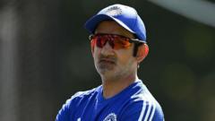 India coach Gambhir in confrontation with Surrey ground staff