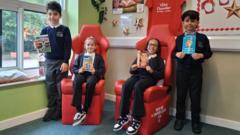 Pupils use Forest dugout seats to boost reading