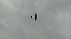 Battle of Britain Spitfire flies over museum