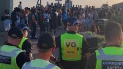 Police turn away 250 people over beach party fears