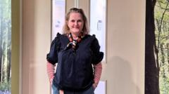 Cancer survivor's charity walk for mammogram machine