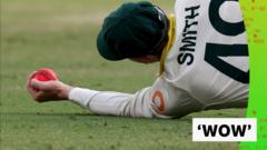 Smith takes 'brilliant catch' to break England's resistance