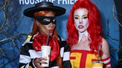 Jess Glynne, Heidi Klum and Victoria Beckham showcase Halloween outfits