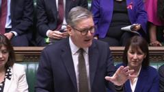 Starmer shrugs off Badenoch's petition jibe at PMQs