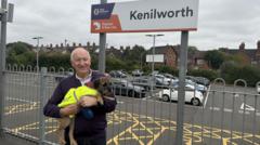 Railway station adopts dog to greet passengers