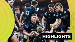 Watch the best of Glasgow’s derby victory over Edinburgh