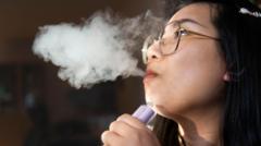 Sharp rise in vaping among young adults who've never smoked